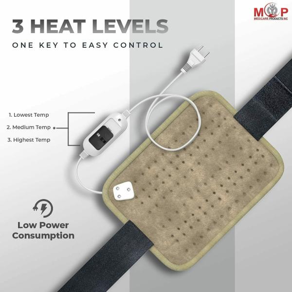 MCP Beige Color Velvet Heat Therapy Orthopaedic Pain Reliever Electric