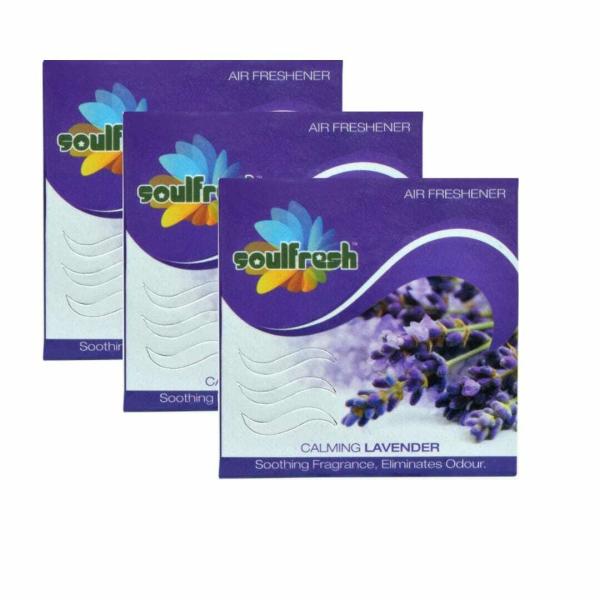 SOULFRESH Lavender Air freshener Blocks for toilet Pack of 3 50g