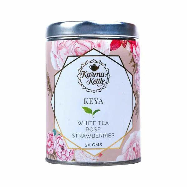 Karma Kettle Keya Silver Tips White Tea With Rose, Strawberries And