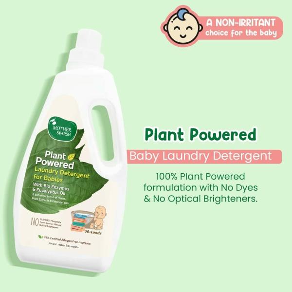 Mother Sparsh Combo Of Plant Powered Laundry Liquid Detergent And