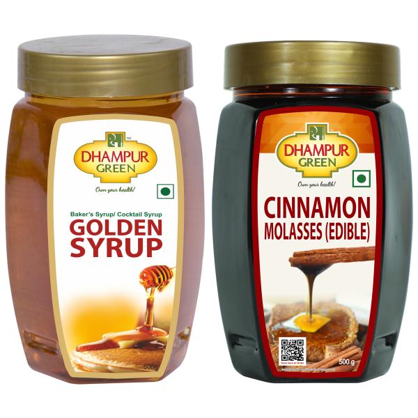 Dhampur Green Liquid Jaggery Baking Syrups Pack, Golden Syrup