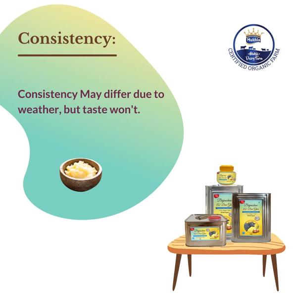 Brijmohan Buffalo A2 Desi Ghee, Pure unadulterated, healthiest ghee for frying 2 Litre (pack of