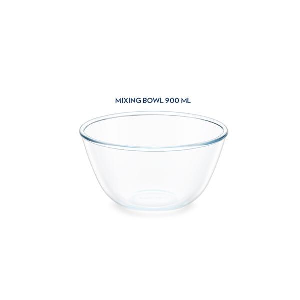 Borosil Glass Mixing & Serving Bowl With Lid, Oven & Microwave Safe