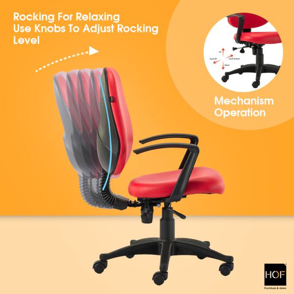 HOF F502 Office Computer Desk Chair Comfort Leatherrete Ergonomic