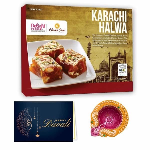 Delight Foods Karachi Halwa Special (with Dry Fruits) 350g Diwali