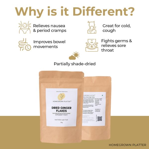 Homegrown Platter Ginger Flakes for Chest Congestion 150g JioMart