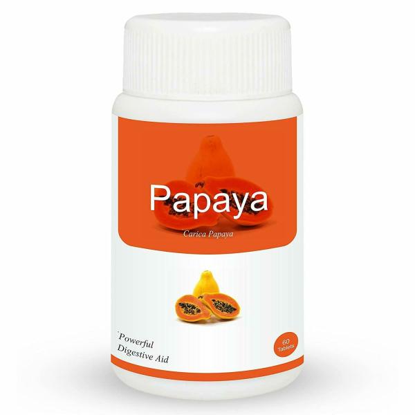 Herb Essential Carica Papaya Tablet 500 mg 60 Tablets JioMart