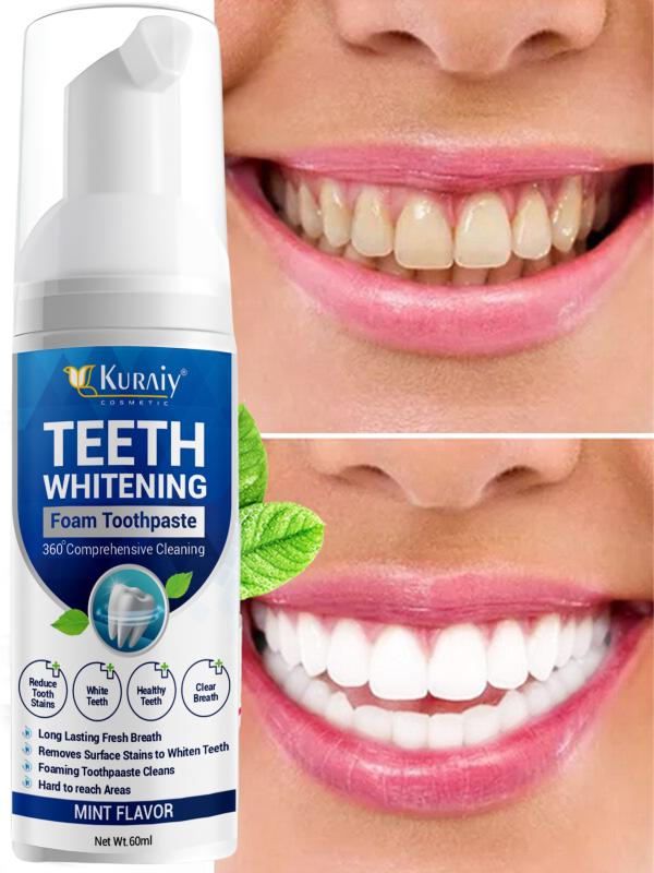 KURAIY Pure Stain Removal Teeth Oral Hygiene Teeth Mousse Toothpaste