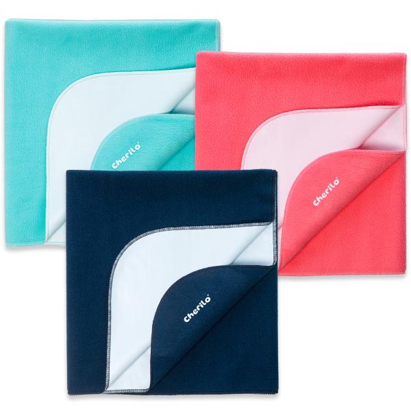 Cherilo Baby Dry Sheet For New Born Waterproof Bedsheet , 3 Small Size