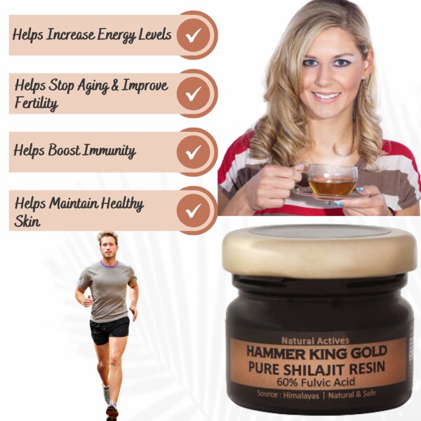 Vigini Pure Gold Original Himalayan Shilajit/Shilajeet Resin Power