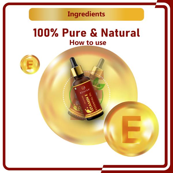 Newish Vitamin E Oil for Hair Growth, Face, Body, Skin (Non capsule) 30ml -  JioMart