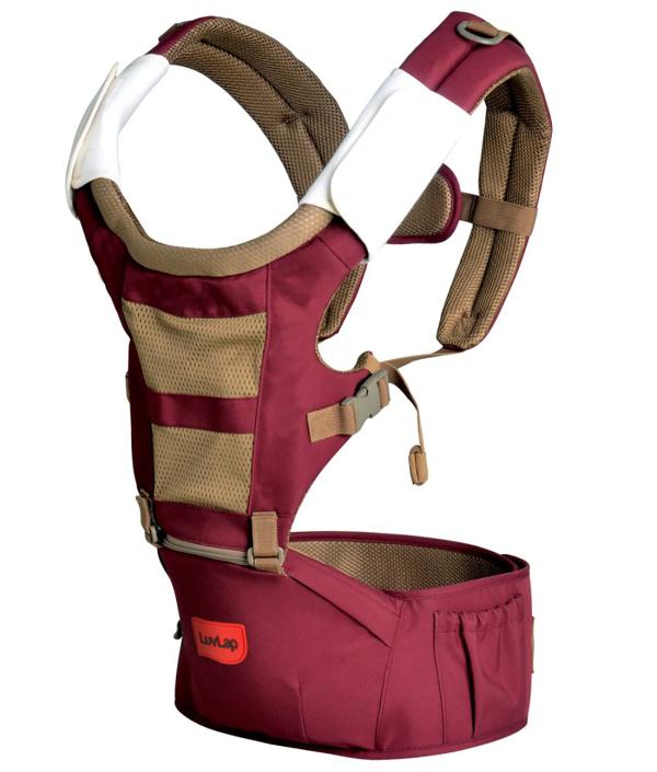 Luvlap Purple Royal Baby Hip Seat Carrier With 4 Carry Positions (424