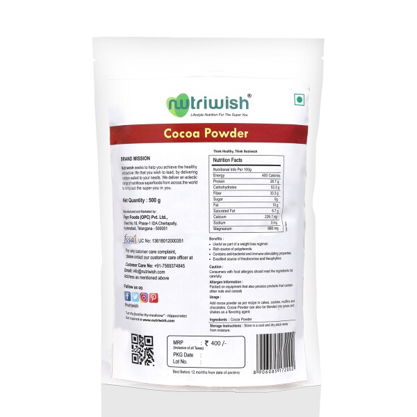 Nutriwish Cocoa Powder JioMart