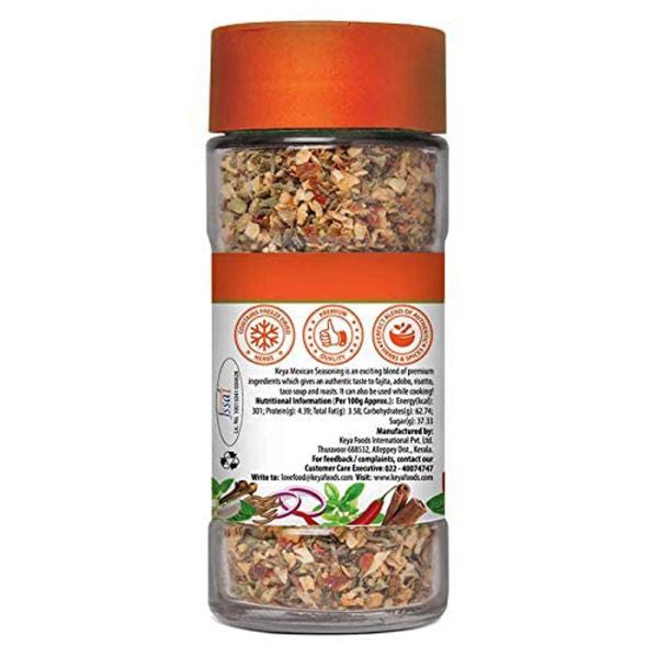 Keya Mexican Seasoning Glass Bottle Premium Herbs and Spices 50 Gm