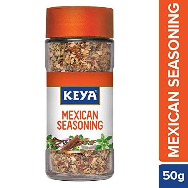 Keya Mexican Seasoning Glass Bottle Premium Herbs and Spices 50 Gm