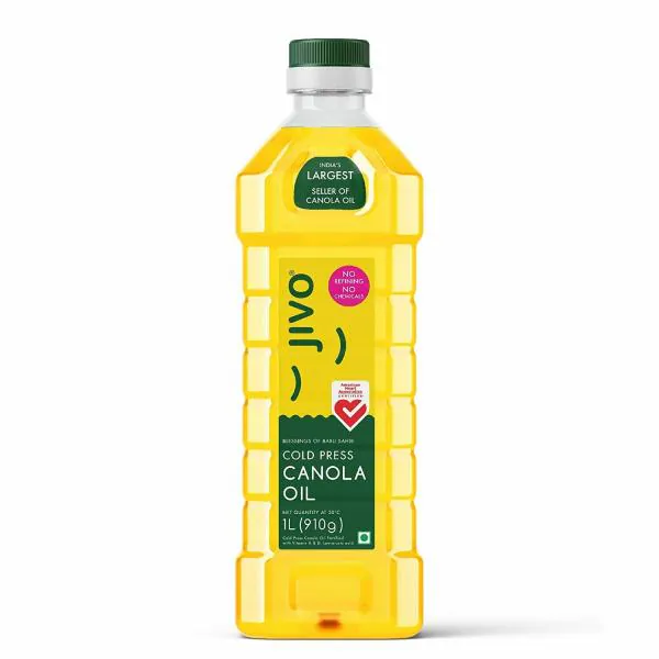 Jivo Cold Pressed Canola Oil 1 Ltr + Pomace Olive Oil 5 Ltr JioMart