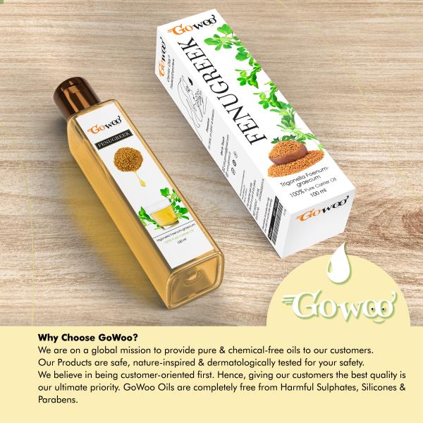 GO WOO 100 Pure fenugreek carrier oil for skin lightening 100 ML JioMart