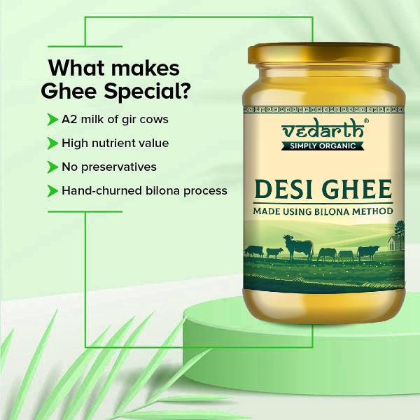 Desi Cow Ghee 500ml Hand Made by Traditional Method Rich in Taste