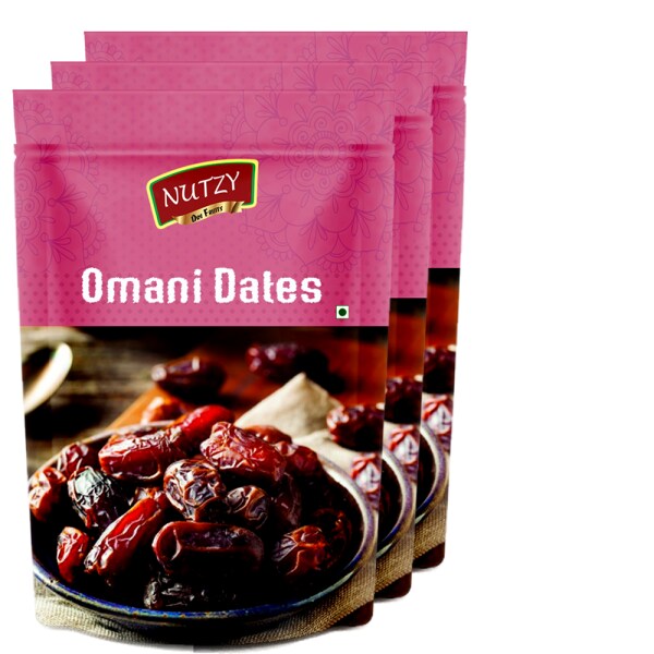 Nutzy Omani Dates 600g (3x200 g) Dates khajoor Dry Fruits JioMart
