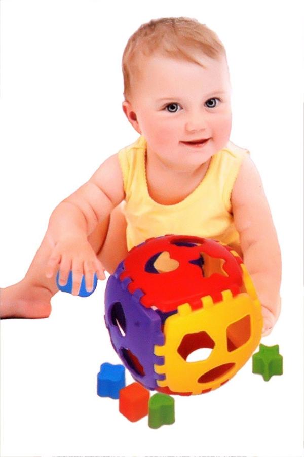 Grest Kids Colorful Shape Sorter Activity Ball for Knowledge and Hand