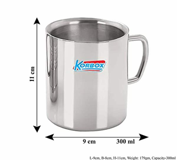 Korbox Stainless Steel Coffee Mug 300 ml JioMart
