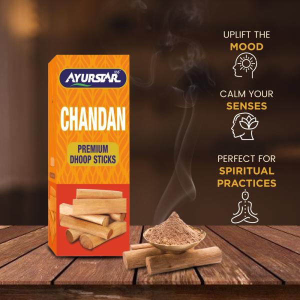 Ayurstar555 Premium Dhoop Agarbatti Sticks Pack of 8 Long Lasting