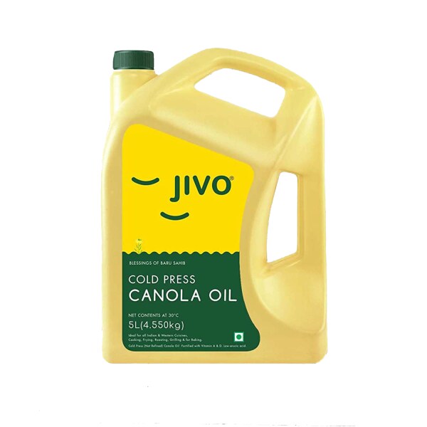 Jivo Canola Cold Press Edible Oil 5 Litre+ Jivo Chemicalfree Sunflower