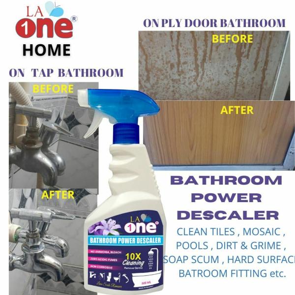 LA ONE Bathroom Power DeScaler for 10X cleaning of Tab , Tiles