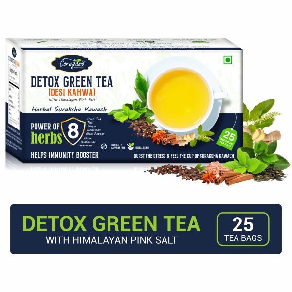 Coreganic Detox / Desi Kahwa Green Tea for Weight loss & Build Immunity