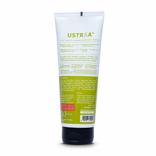 USTRAA Checks Acne and Oil Control Face Wash 200g JioMart