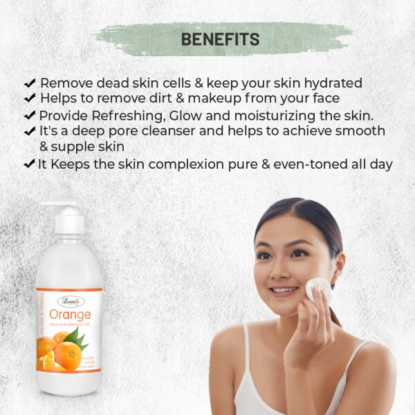Luster Orange Deep Cleansing Milk Ultra Clean & Refreshing For Face