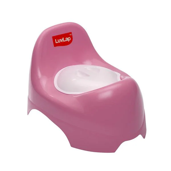 Luvlap Pink Baby Potty Training Seat With Lid Potty Pot (1 Plus Yrs