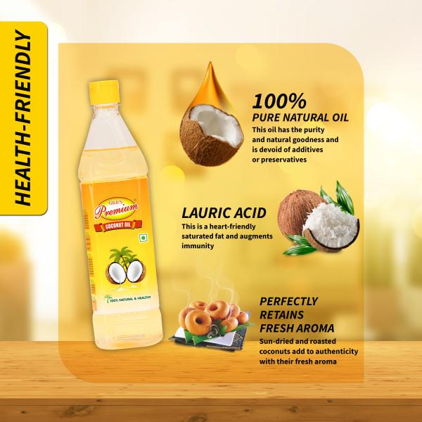 GKD's Premium 100 Pure Coconut Oil PET Bottle 500 ml JioMart