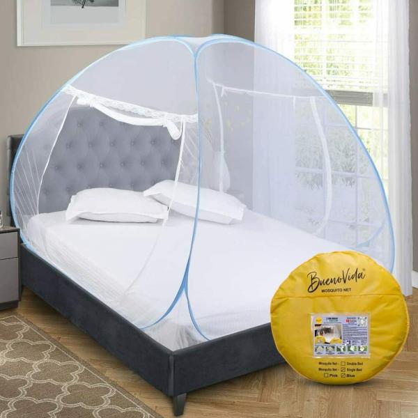 Buenovida Mosquito Net for Single Bed Machardani, Folding Mosquito net