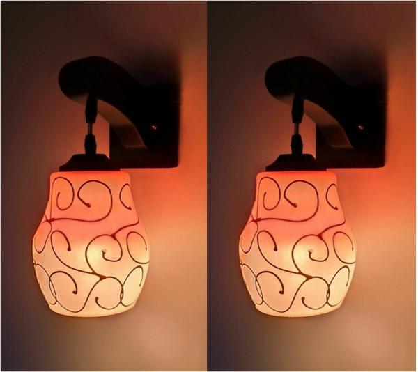 PR Prashant LED and CFL Multicolor Pendant Wall Lamp without Bulb