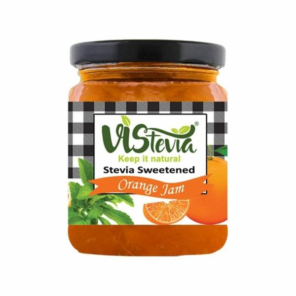 VIStevia SugarFree Orange Jam (220gm) DiabeticFriendly Stevia Sweetened JioMart