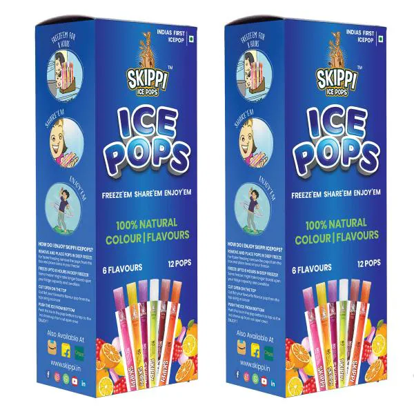Skippi Icepops 100 Natural Freezer Pops, Juice Bars, Ice Pops ALL