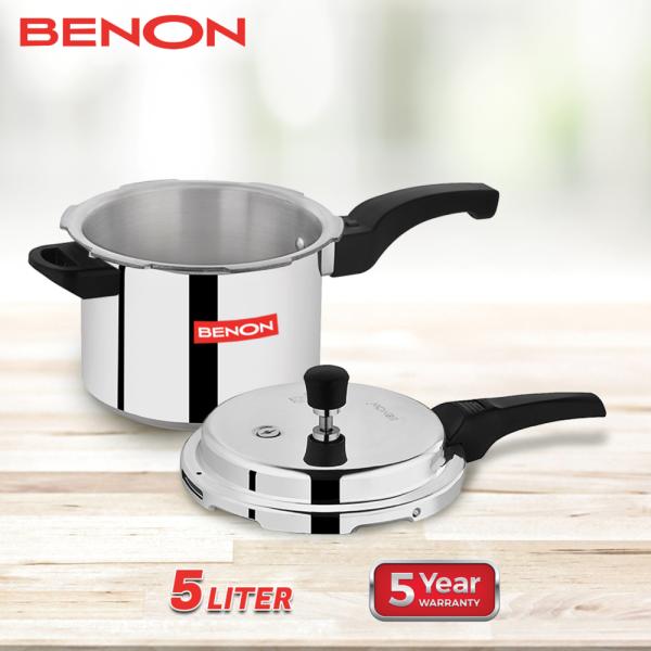 BENON Premium Non Induction Base Aluminium Pressure Cooker with Outer