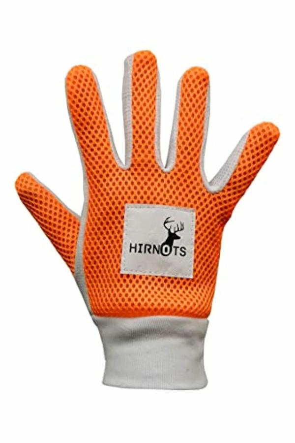 HIRNOTS Comfortable Cricket Inner Gloves Orange and Grey JioMart
