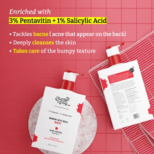 Chemist at Play Acne Control Body Wash with Ceramides 3 Pentavitin + 1