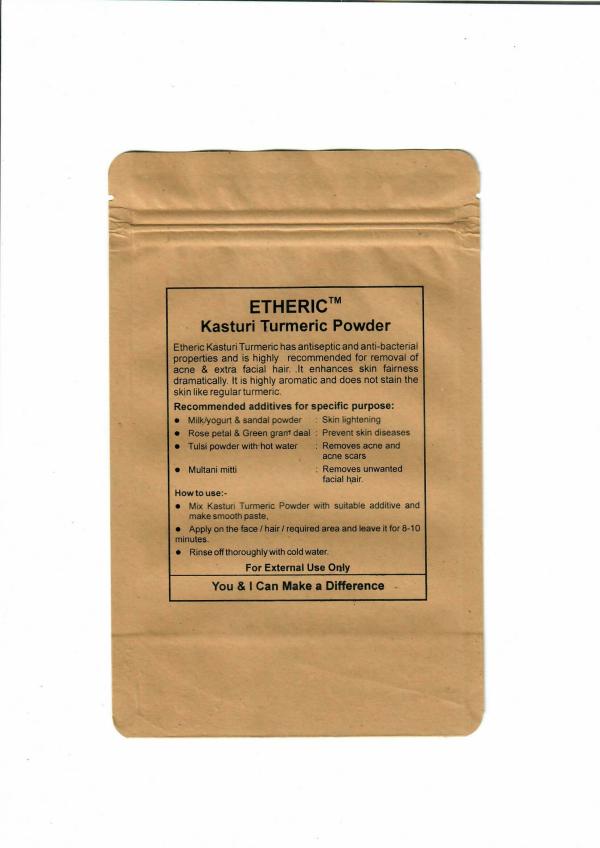 Etheric wild Kasturi turmeric powder for face and skin care JioMart