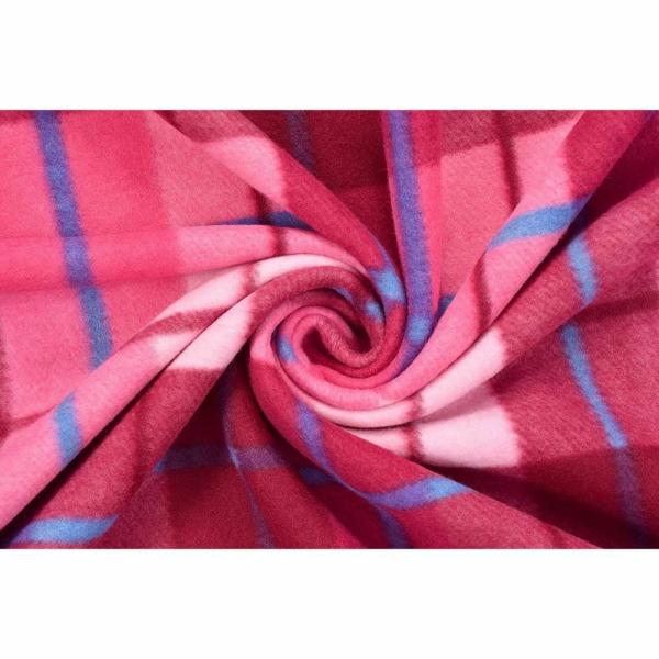 Goyal's Pink Solid Checker Fleece AC Single Blanket (Pack of 1) JioMart