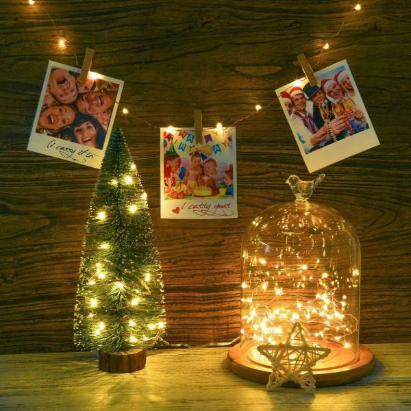 LTETTES Warm White 3AA Battery Powered Fairy String Lights 8.5 cm and