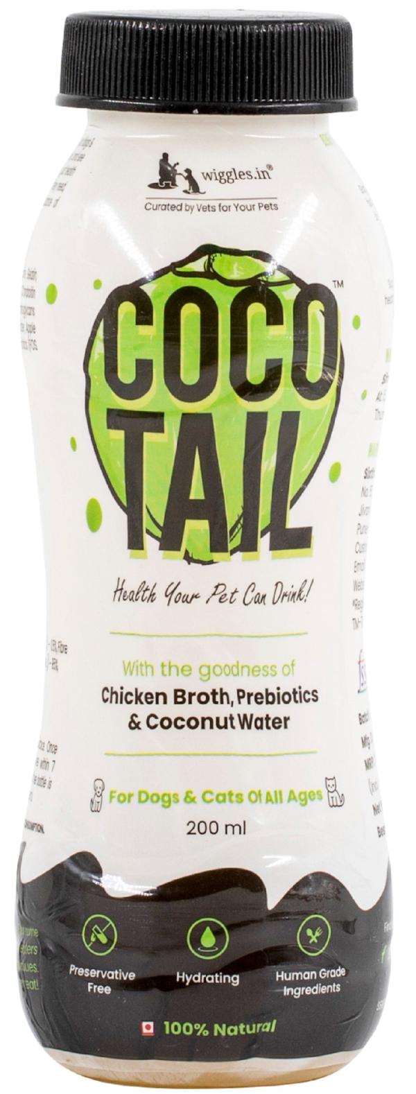 Wiggles Cocotail Healthy Energy Drink for Dogs Cats, 400ml Detoxify