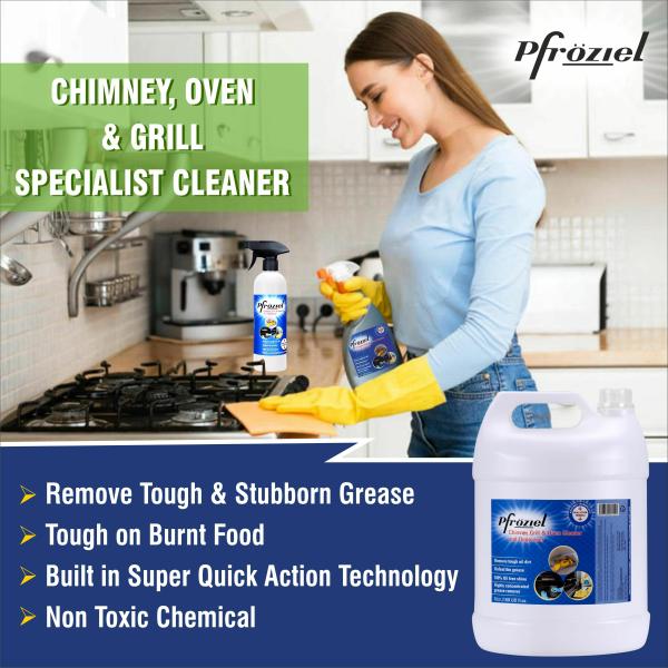 Pfroziel Chimney & Grill cleaner I Removes grease/oil/stain from