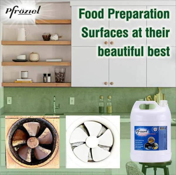 Pfroziel Chimney & Grill cleaner I Removes grease/oil/stain from