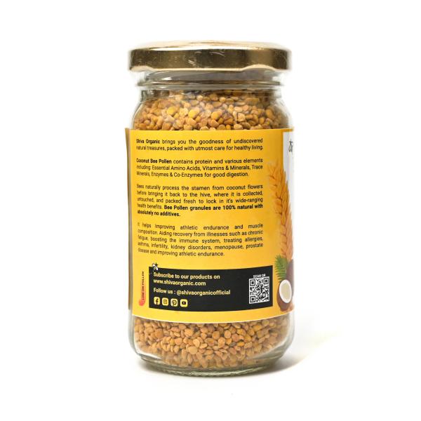 Shiva Organic Coconut Bee Pollen 100 Pure Natural Plant Based
