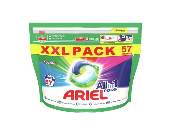 Ariel XXL All in 1 Detergent Pods 57's Colour - JioMart
