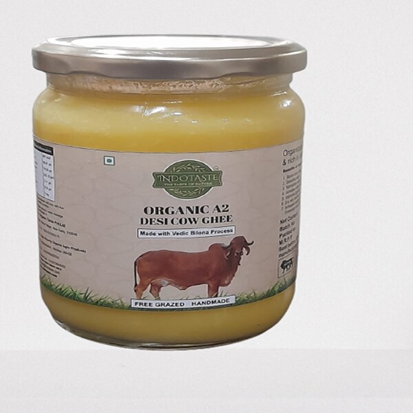INDOTASTE A2 Desi Cow Ghee Perfect Aroma & Danedar Ghee Grass Fed