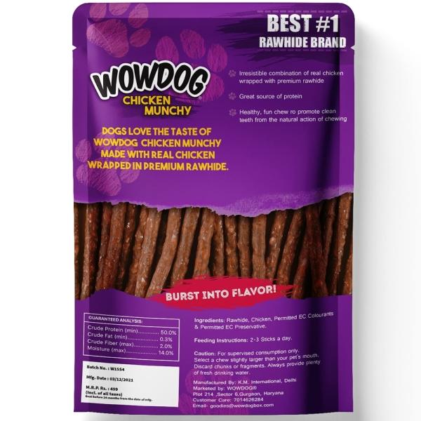 WOW DOG Dog Treat Oral Care Chicken Chew Sticks 450 GM JioMart